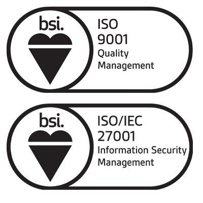 ISO 9001 and ISO 27001 Accreditations